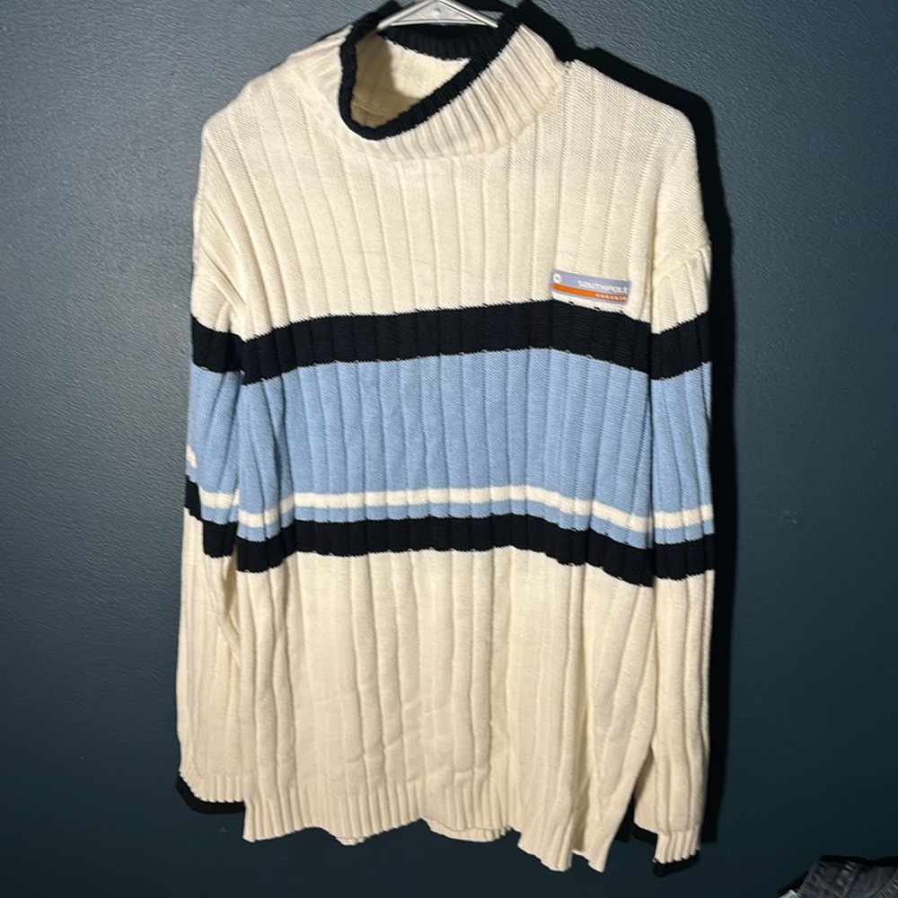 Vintage SouthPole Mens Mock Turtle Neck Pullover 90’s Hip-Hop Size Medium